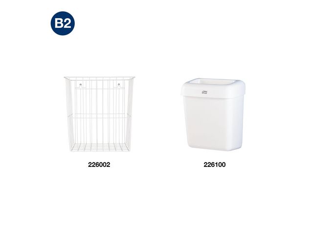 Insatspåse TORK B2 20L vit 100/rl