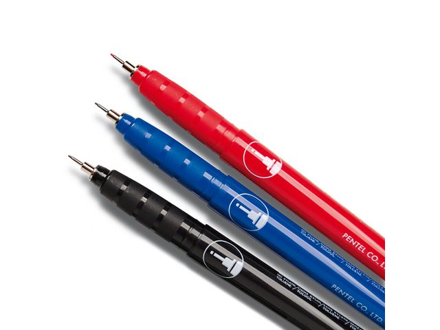 Märkpenna perm. PENTEL super fine svart