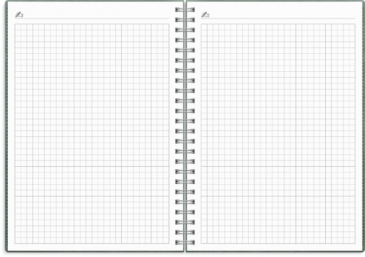 Kalender Study Twist A5 grön 26/27
