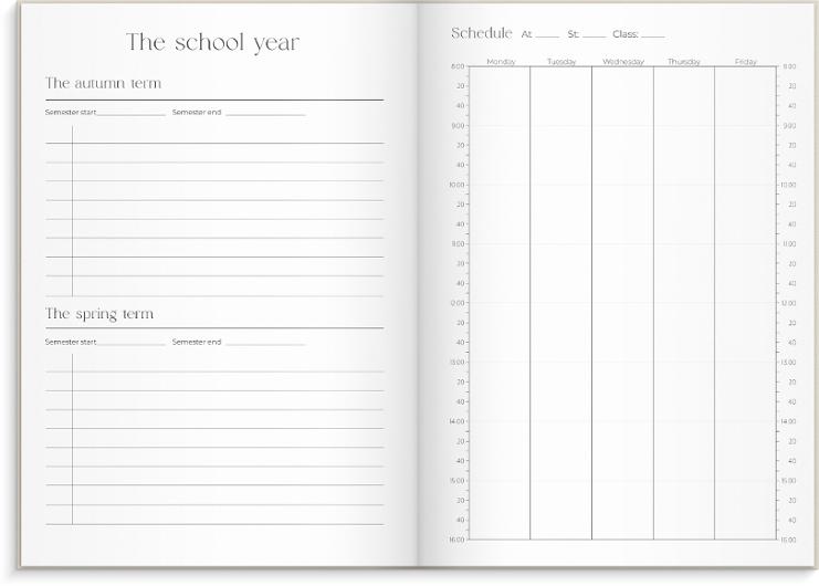 Student Planner beige 26/27