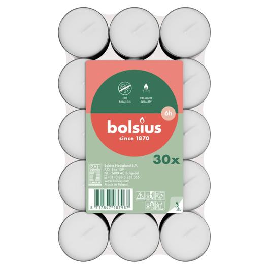 Värmeljus BOLSIUS Paraffin 6h 30/fp