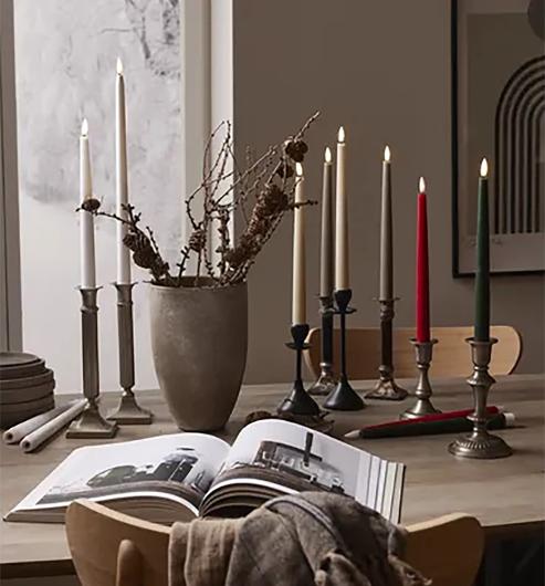 Antikljus STAR T LED 28cm mullvad 2/fp